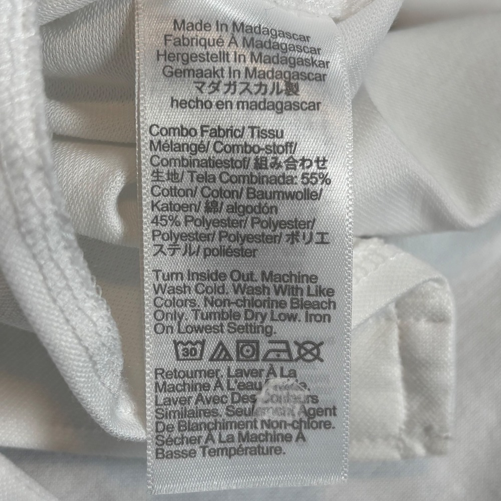 J.Crew Performance Mens XXL White Pique Knit Button Down Shirt CA915 NEW - Picture 5 of 9